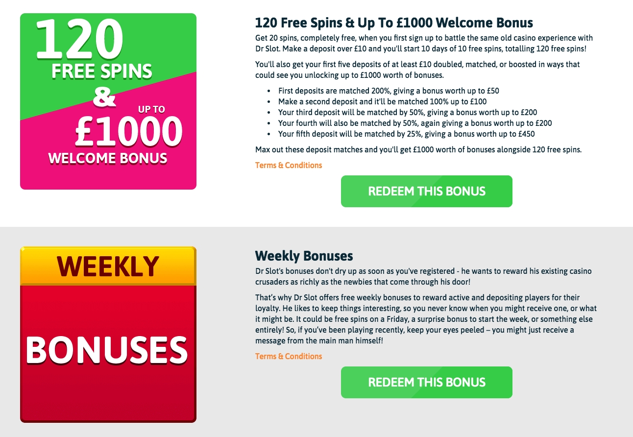 520% First Deposit Bonus at Casino Rewards