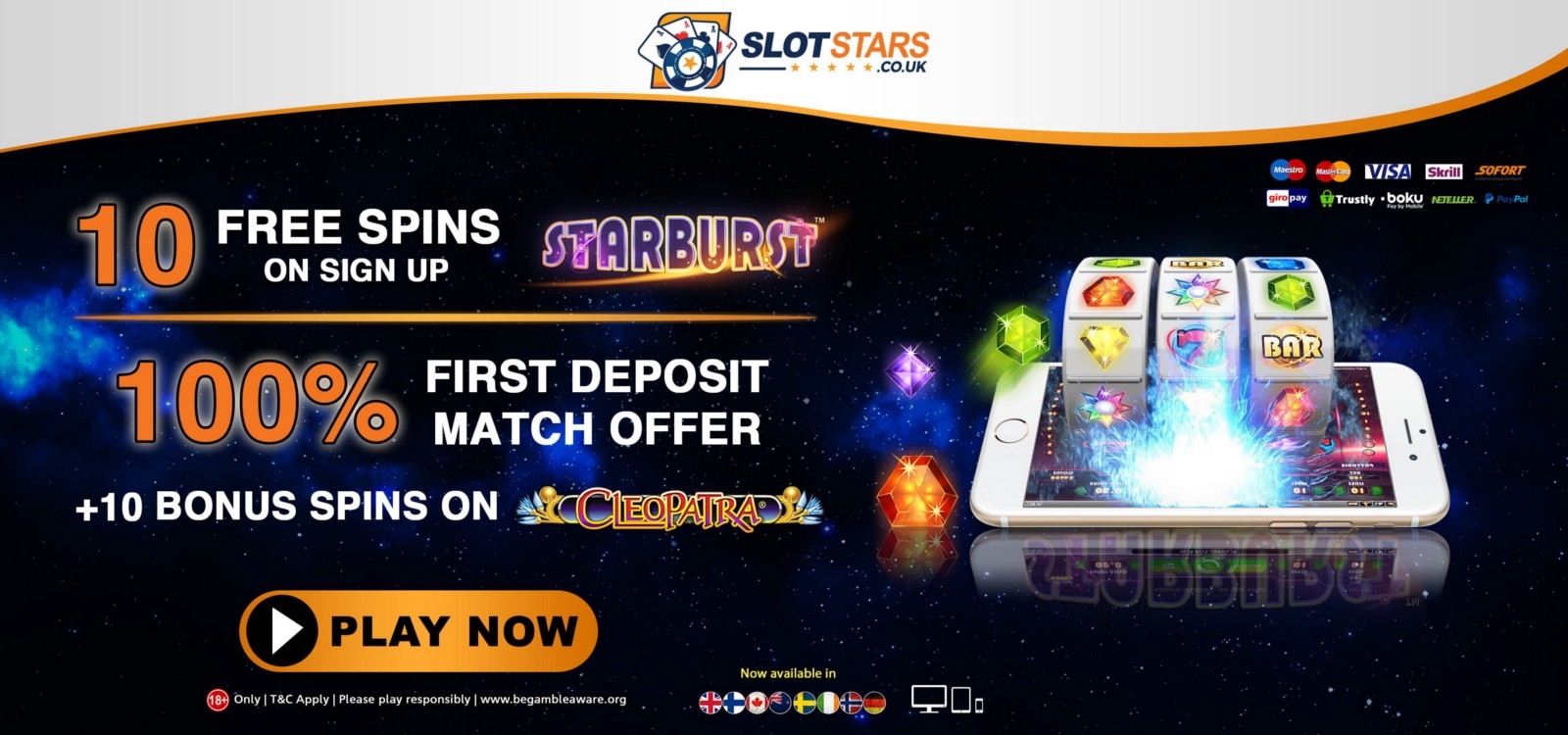 EUR 305 Free chip at Casino.com