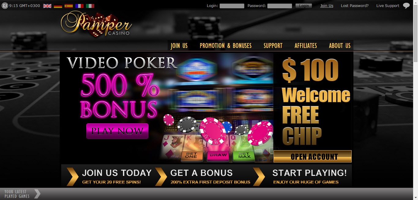 270 free spins no deposit at Party Casino