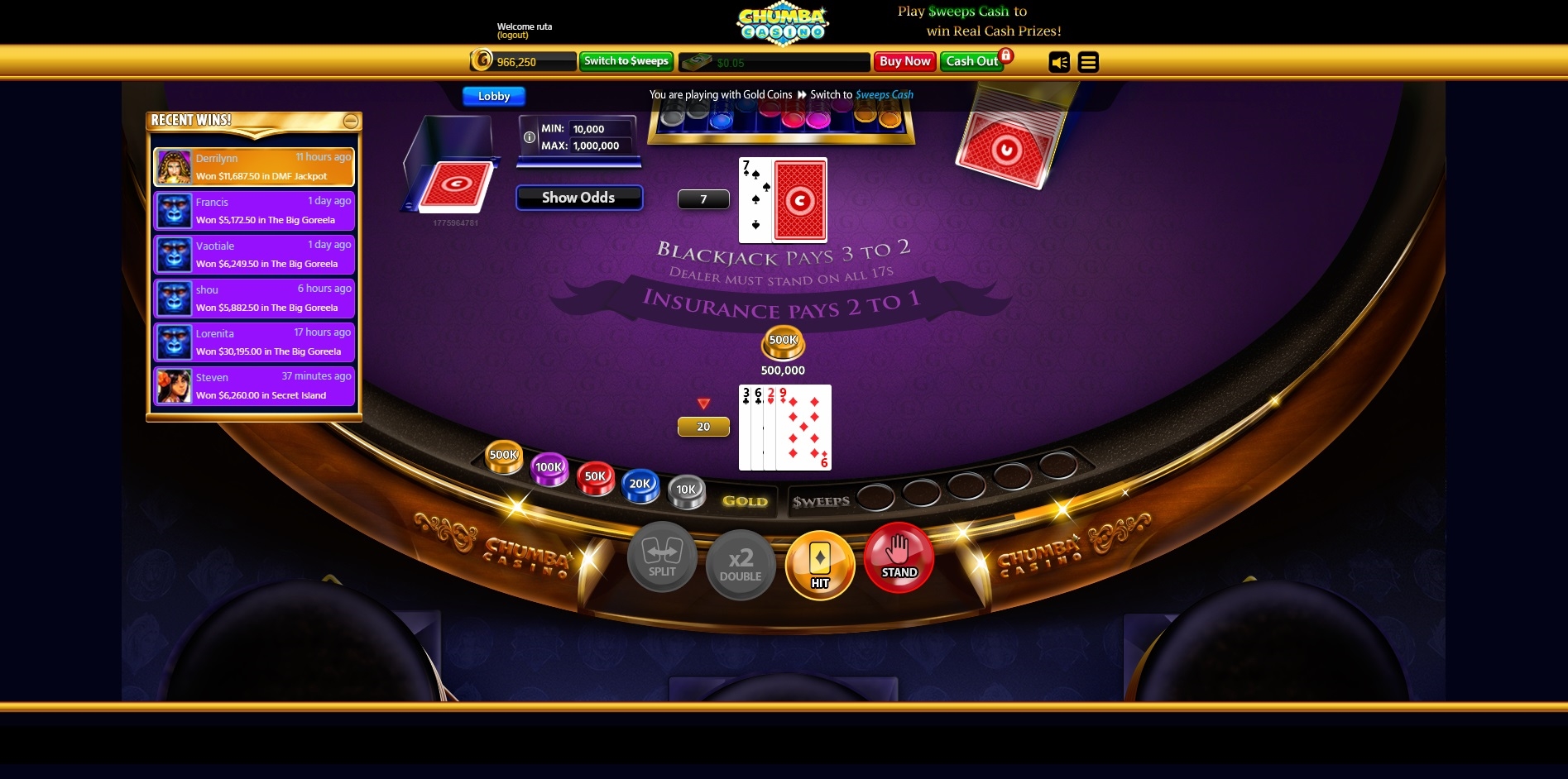 220 free casino spins at Rizk