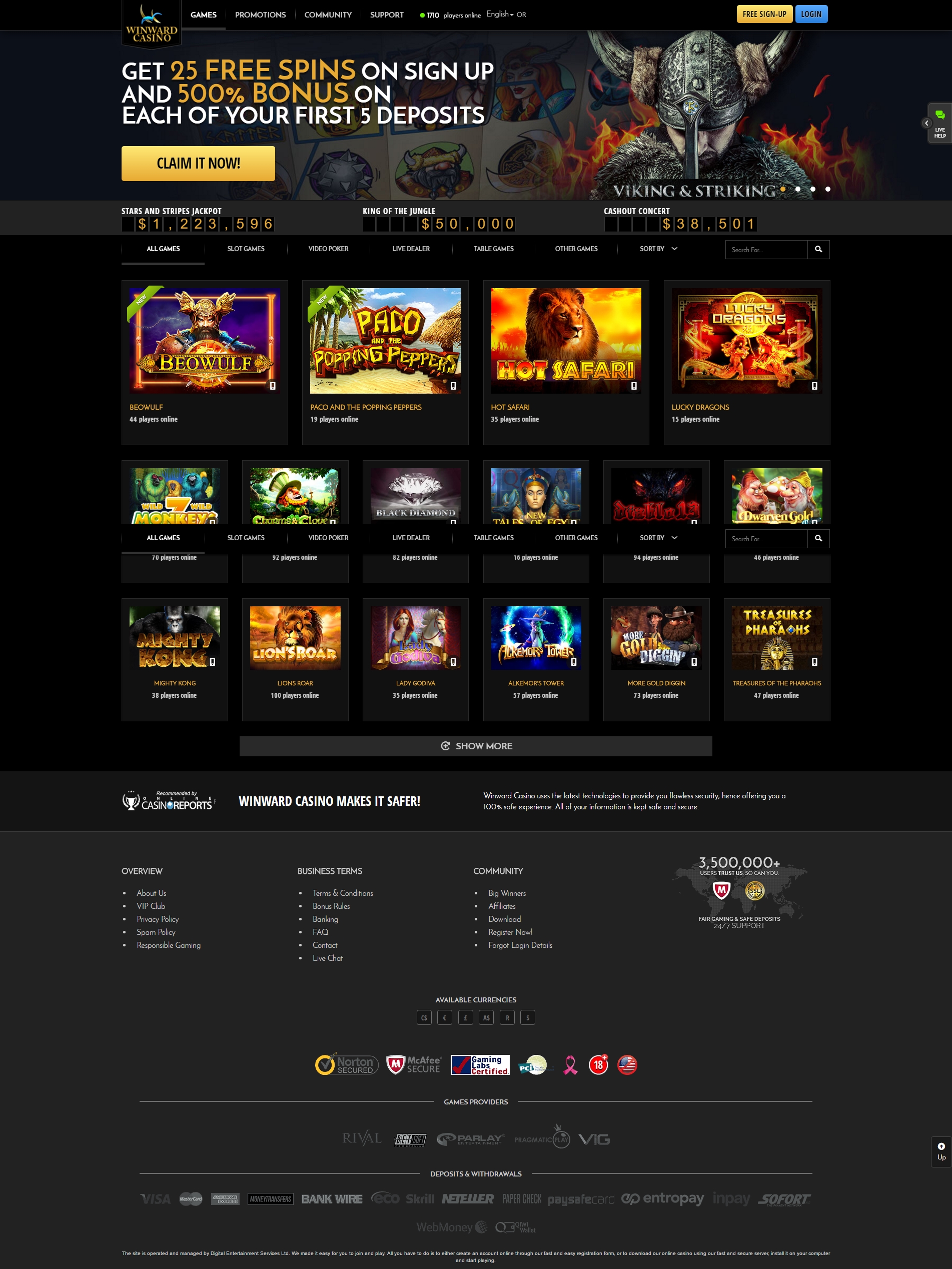 135 free spins no deposit casino Norway Casino