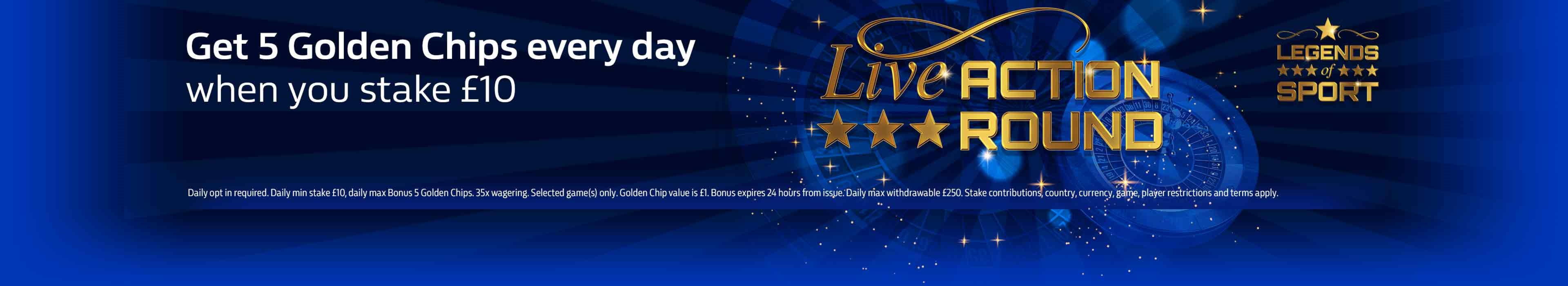 $505 Casino Chip at Gamebookers