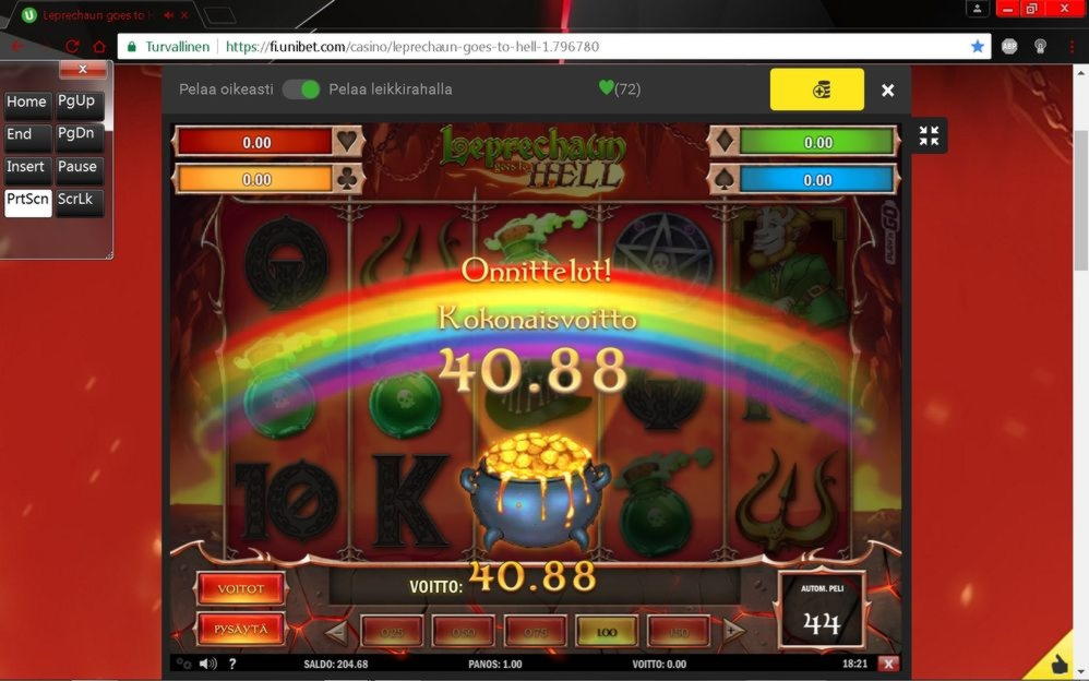 165 Free Spins no deposit at Finland Casino