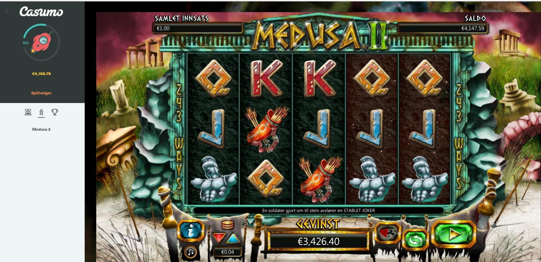 125% Casino Welcome Bonus at Gratorama