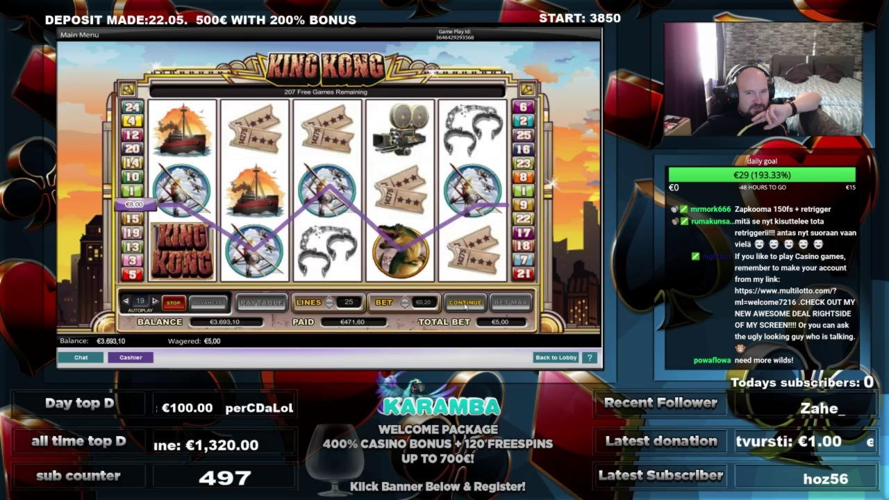 66 Free spins no deposit at LV Bet