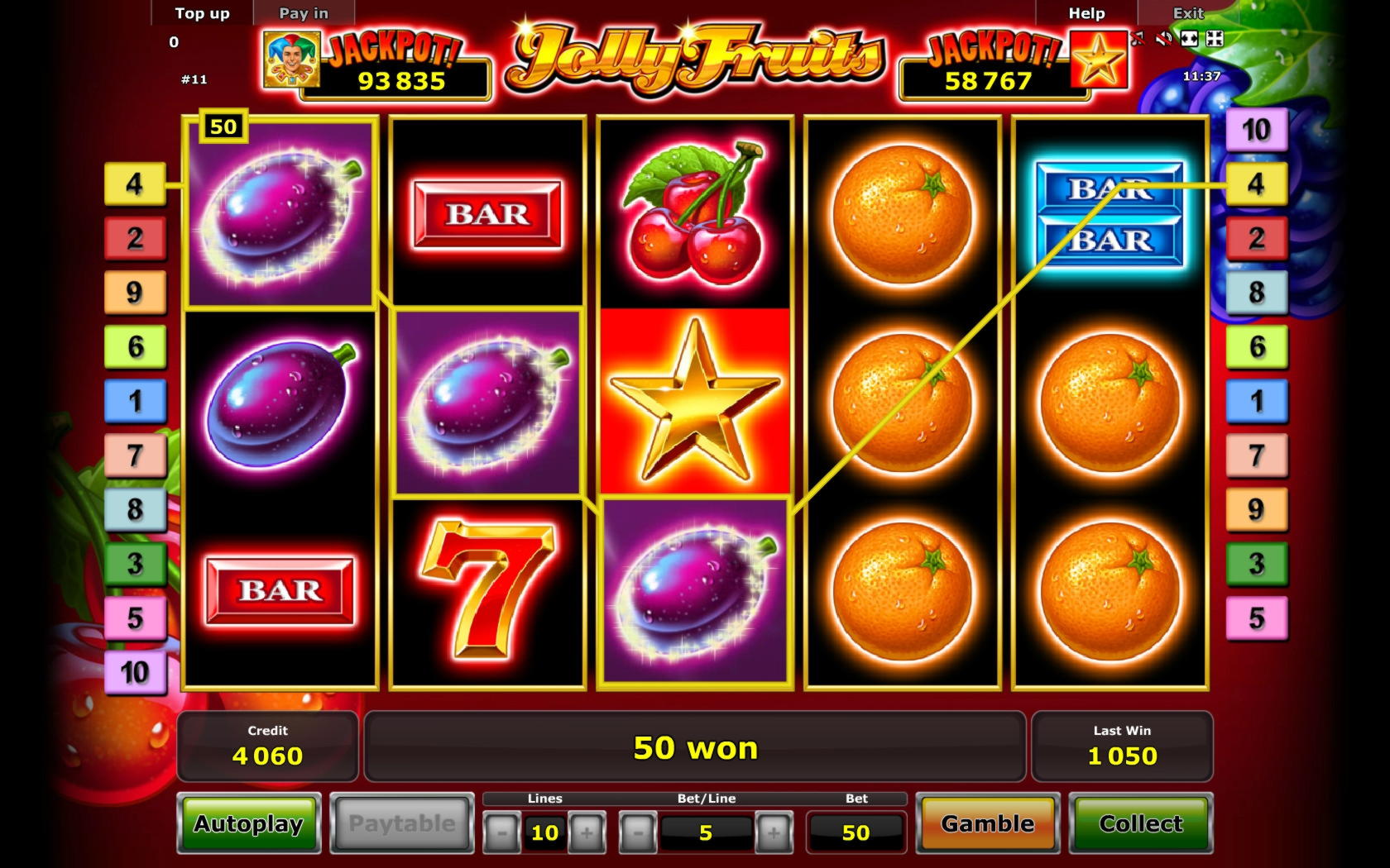 EURO 380 Mobile freeroll slot tournament at VIP Stakes