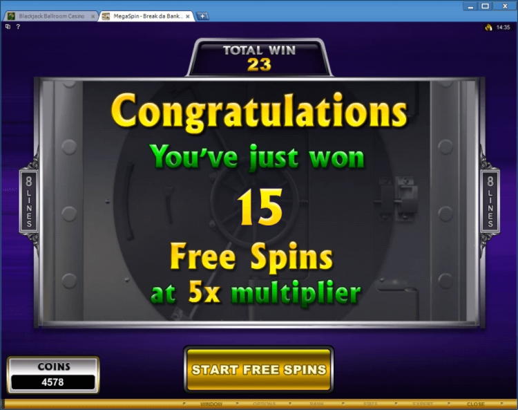 615% Match bonus at Hot Line Casino