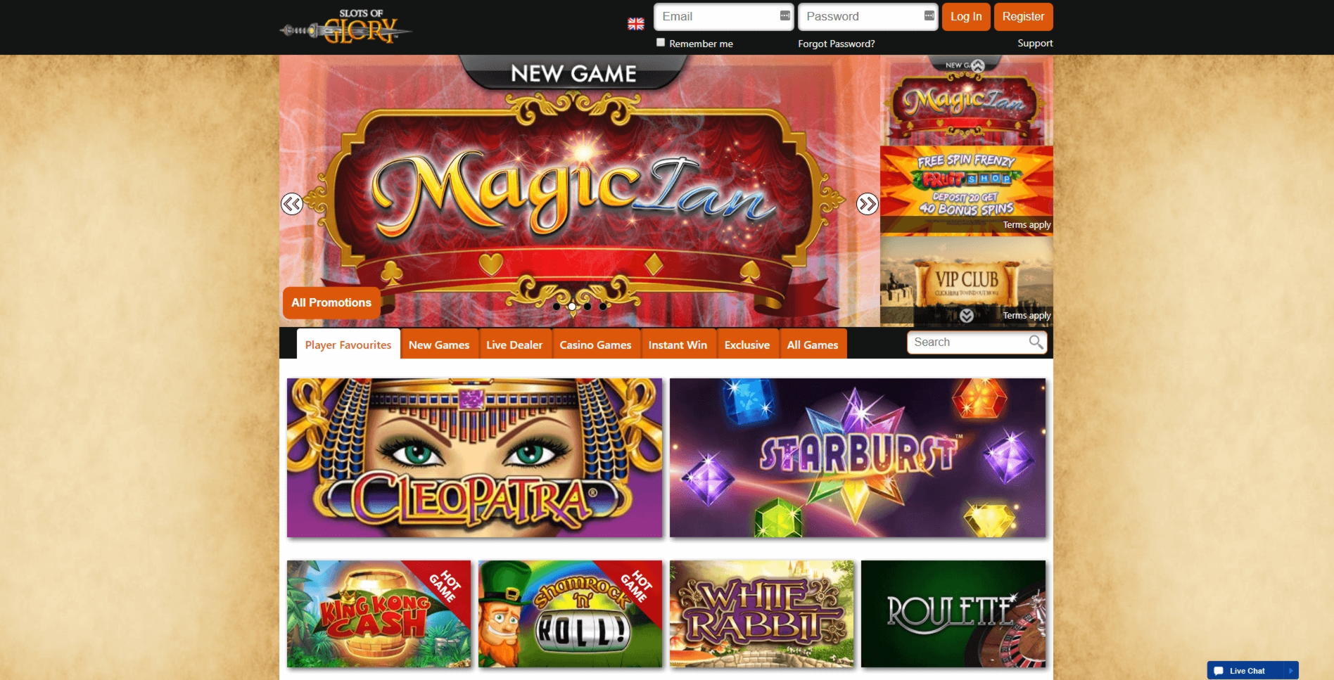 DARMOWA WIEDZA KASYNA 455 na Party Casino