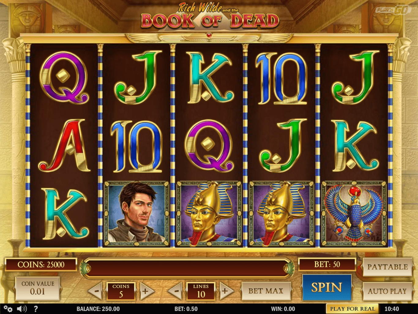 11 Free spins at Gamebookers