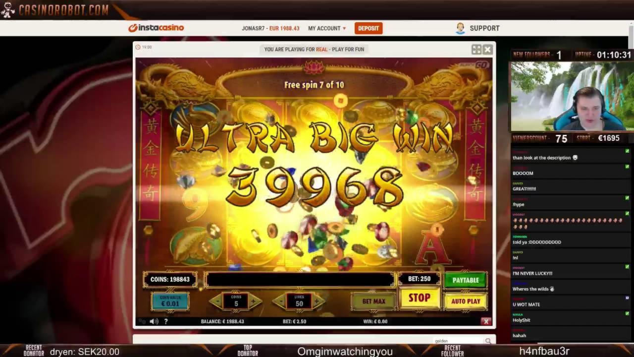 110 Free Spins at Slots Heaven