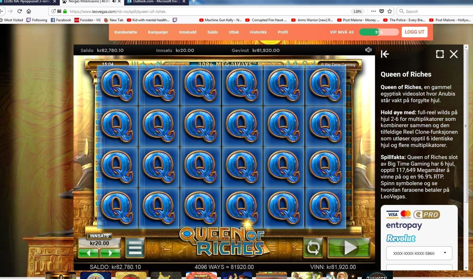 255% Deposit match bonus at Fair Go