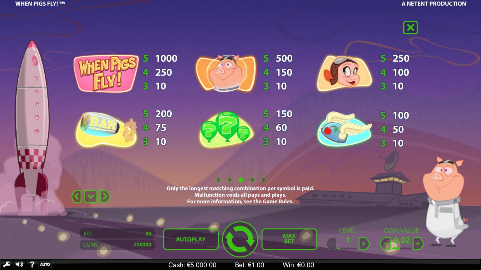 115 Free Spins no deposit at Miamidice