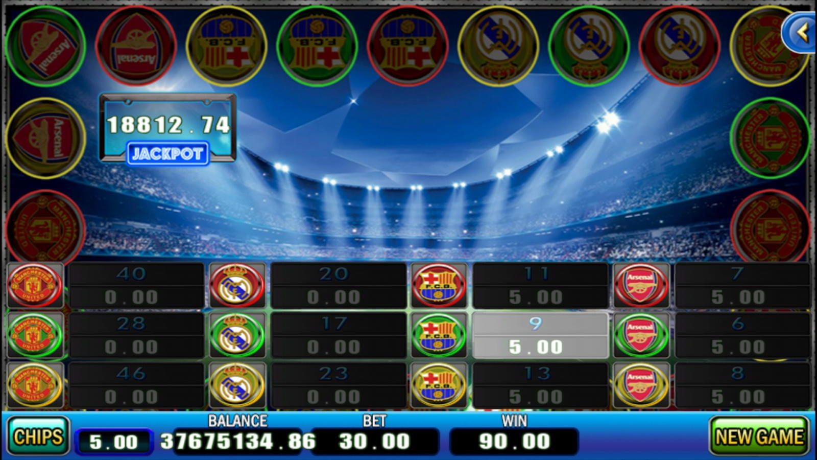 745% Deposit match bonus at Wink Slots