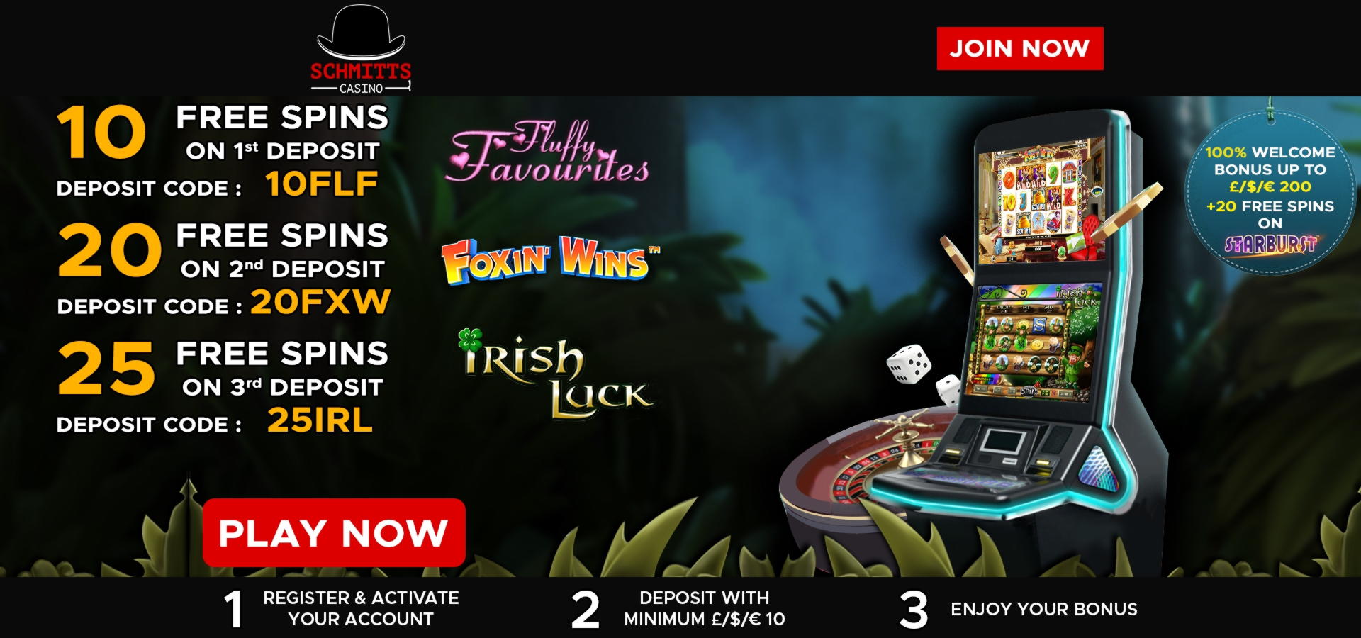 545% Deposit Match Bonus at Casino.com