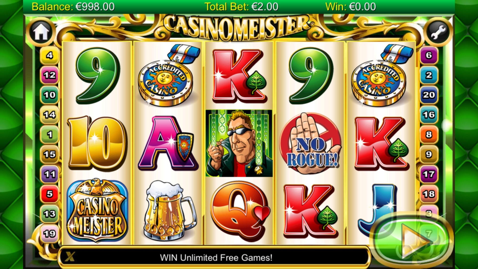 60 Free spins no deposit Norway Casino