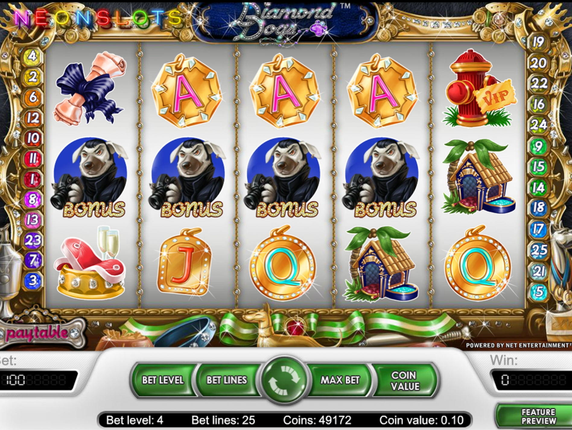 280 Free spins at Slots Heaven