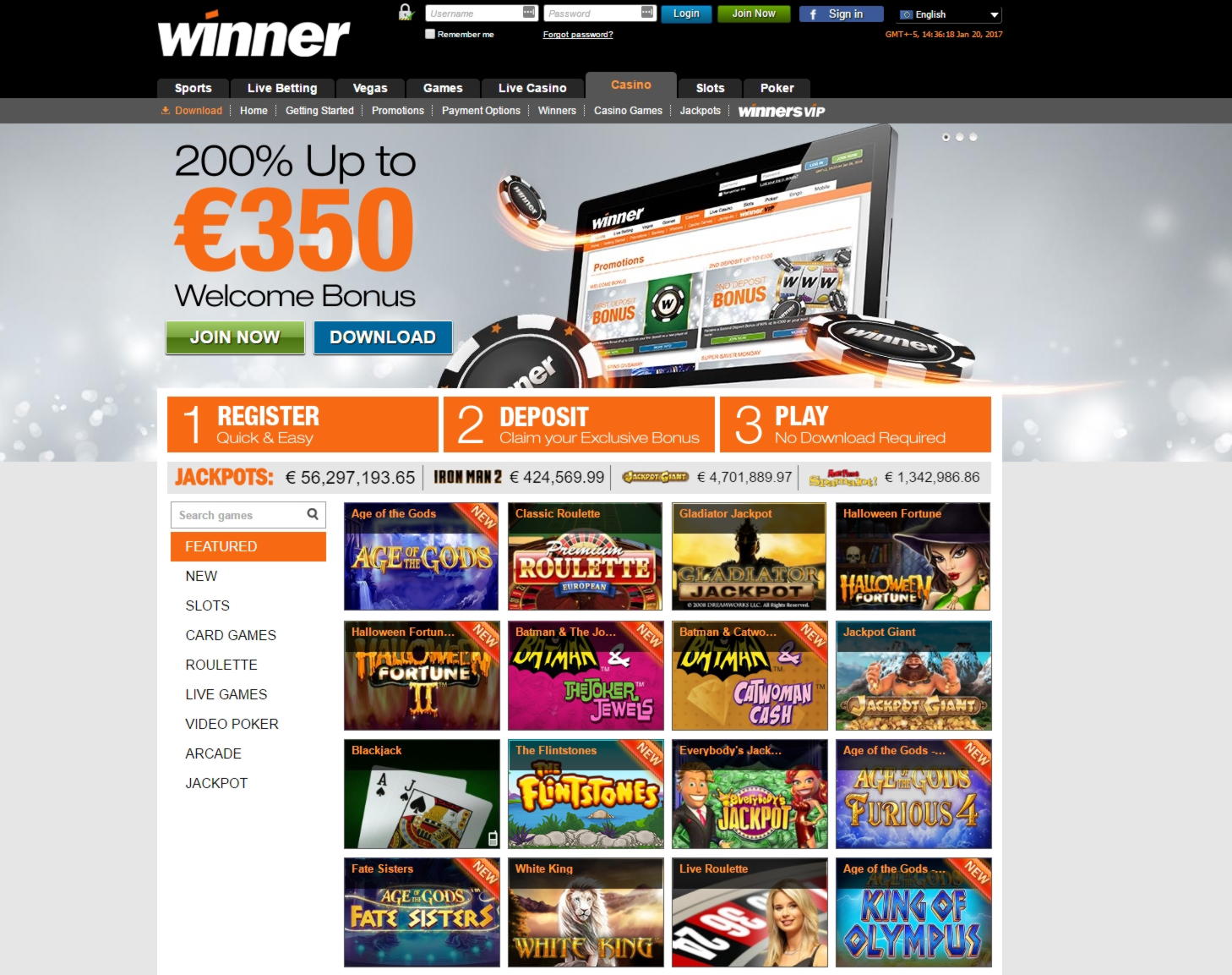 EUR 110 Free Money at Fair Go