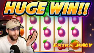 VITÓRIA ENORME !!! Extra Juicy BIG WIN - Casino Slot do fluxo Casinodaddy