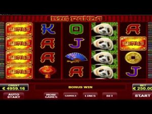 Big Panda-slot, coolt bonusspel, 5 gratissnurr! VINNA € 19.500