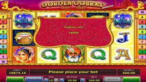 Golden Cobras super WIN 18 XNUMX €. Gra premiowa!