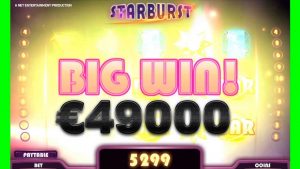 Starburst SLOT från NetEnt! RECORD STOR VINNA! 49000 EURO !!
