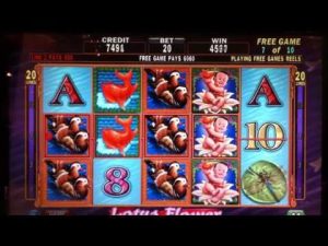 Wielka wygrana na Lotus Flower w kasynie Aria w Vegas