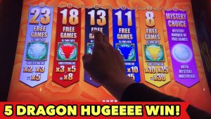 ⭐️5 DRAGON GRAND HUGE WIN⭐️MAX APOSTA R $ 8.80 DANCING DRUM SLOT BONUS | Caça Níqueis de Las Vegas Aria