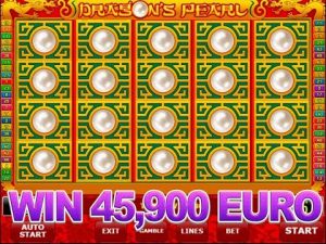 Wygrana w kasynie Dragons Pearl - 45,900 XNUMX euro!