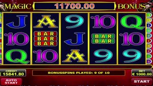 Amatic-leverantör, onlineslot: "Magic scatter" Spela in stor vinst 126500