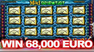 Grande vitória absoluta 68000 EURO no slot de casino louco cientista!