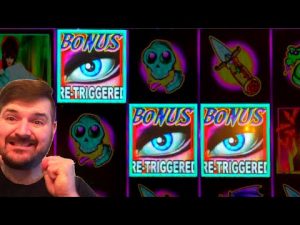 BARDZO RZADKO UDERZENIE! *** ELVIRA (KITTY GLITTER) Automat do gier RETRIGGER! OGROMNE WYGRANIE W Diamond Jo Casino