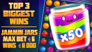 TOP 3 NAJWIĘKSZYCH WYGRANYCH W SLOTACH Słoiki JAMMIN! MAXBET 6 € WYGRYWA 11,000 XNUMX €!