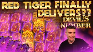 EN RÖD TIGERSLOT SLUTLÄGGARE ?? STOR VINN PÅ DEVILS NUMMER SLOT