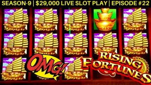 Rising Fortunes spelmaskin Enorm vinst | Buffalo Gold Slot 14 Gold Head & Big Win | SE 9 | EP # 22