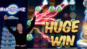 OGROMNA WYGRANA !!! Reactoonz - gry kasynowe z MrGambleSlot Live Stream
