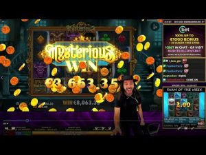 Roshtein's Big Win ft Mysterious, Secret of the Stones Max, Razor Shark, Punk Rocker & Dog House