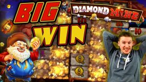 WIELKA WYGRANA na automacie Diamond Mine - zakład 10 £!