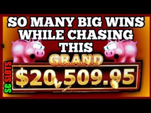 WHOO! Kasyno Slot Big Win Bonus podczas pogoni za GRAND! Gry z automatami do gry Lock it Link