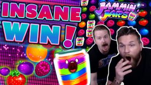 4 SCATTER JAMMIN JARS BONUS - SUPER stor VINN