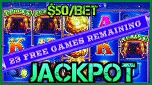 🔒 WYSOKA oprawiona blokada Eureka Reel Blast JACKPOT HANDPAY 🔒 50 $ BONUS okrągły automat do gry TWARDY kamień 🔒