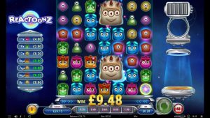 Reactoonz-spel med super stor vinst