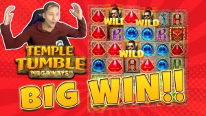 grande WIN Temple Tumble Megaways - novo slot da Relax Gaming - Grande vitória no jogo de bônus de cassino