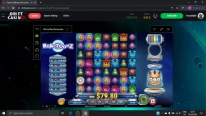 Reactoonz manyan Win Bet 7 $ :)