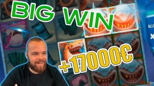 UNREAL WIN! Streamer wygrywa 17.000 4 € w Razor Shark Slot! NAJWIĘKSZE WYGRANE TYGODNIA! # XNUMX