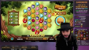 Ultra stor vinst på honungsrush (Roshtein). 24.04.2020/XNUMX/XNUMX