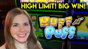 grande vitória! Alto limite Lock-it Link Huff N Puff! Slot Machine! para cima Para $ 15 / Spin !! Eu mantive empurrar minha sorte!