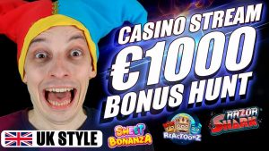 Przepływ bonusów w kasynie na żywo, BONUS HUNT UK STYLE | Automaty online duże WINS z mrBigSpin