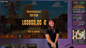 Roshtein Moneytrain-roman Vinn tejp 183650 € - Online casino bonus stor Vinn inåtgående spelautomater