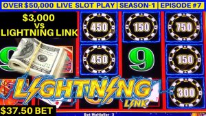 37.50 $ Bet-bonus på högbundna HÖGSTÄCKAR Lightning Link Slot Machine | smak-1 | Avsnitt 7
