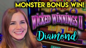 Amazing Session On Wicked Winnings 2 Diamond! Ogromna wygrana! Tak wiele SUPER luźnych gier!